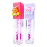 Lip Gloss Bichinhos Com Glitter Fofo Resistente