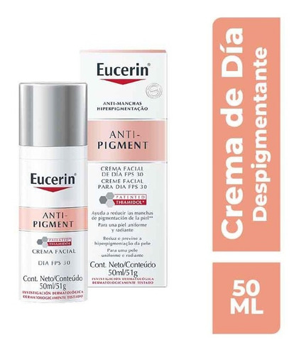 Anti Pigmento Crema Día Fps30 Reduce Las Manchas -eucerin-