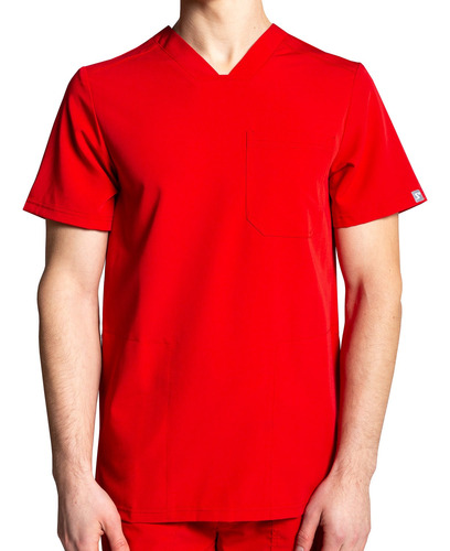 Polera Hombre Scorpi Comfort -rojo- Uniformes Clínicos