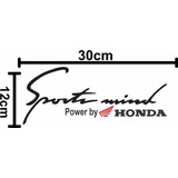 Sticker Calcomanía Para Auto Sport Mind Honda