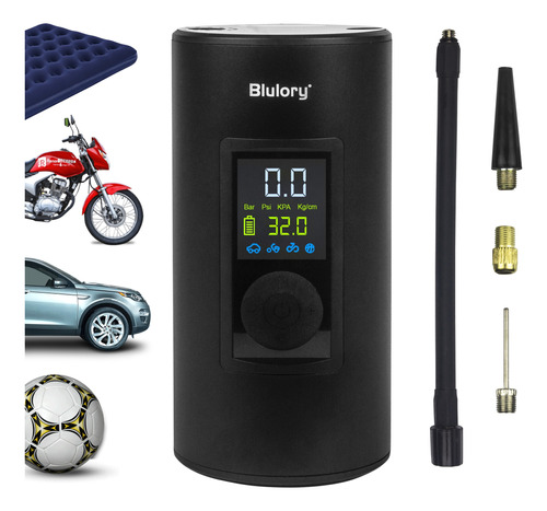 Bomba Elétrica Portátil De Encher Pneu Carro Bike Moto