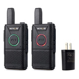 Rádio Walkie Talkie Mini Dual Ptt Recarregável Retevis Rt18