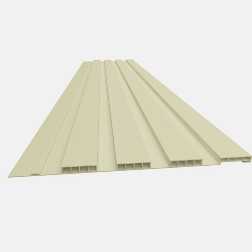 Painel Ripado De Pvc 25 Cm X 2,70 Metros Régua Cor Creme