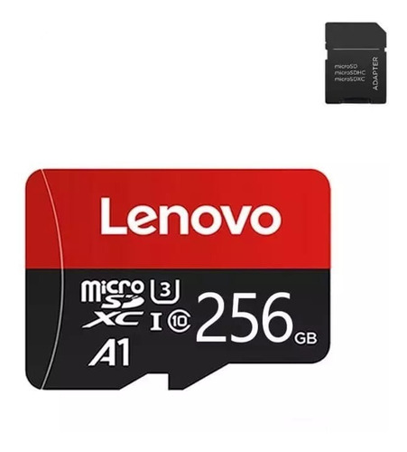 Cartão De Memória Lenovo 256gb Original Com Adaptador Micro