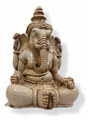 Ganesha Sentada Grande De Resina Apta Exterior Decooriental