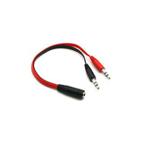 Splitter Adaptador 3.5mm Audio Separa Micrófono Audifono Pc