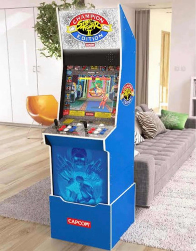 Consola Arcade 1up Street Fighter Big Blue Champion Edition