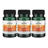 Vitamina D3 Pack 3x Swanson Capsulas Liquidas Envio Gratis!