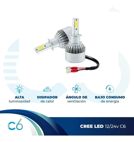 Kit Cree Led C6 H1 H4 H7 H11 9006 6ta Generacion