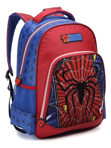 Mochila Creche Costas Infantil Passeio Spider Aranha