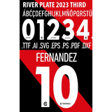 Tipografía Vectorizada River Plate 2023 Third