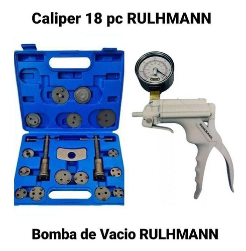 Caliper Extractor 18 Pc Comprimir Freno + Bomba De Vacio Mb