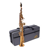 Saxofone Soprano Bb Dominante Com Kit Limpeza E Semi-case