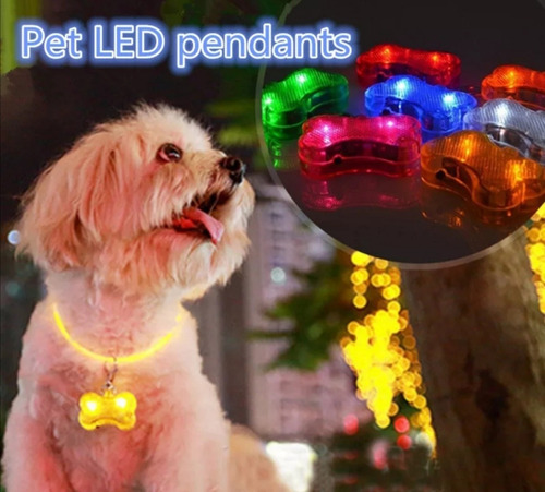 Luz Para Collar Mascota Anti Pérdida Gatos Y Perros 