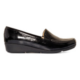 Zapato Mujer Charol Confort Negro Capricho 007 22-26 Gnv® 