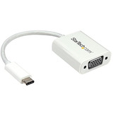 Startech.com Usb-c A Vga - Blanco - Rayo 3 Compatible - Adap