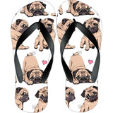 Chinelo Feminino My Pug Sandália Adulto E Infantil Ref:004