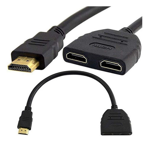 Cable Adaptador Divisor Hdmi 1 A 2 En Forma Y