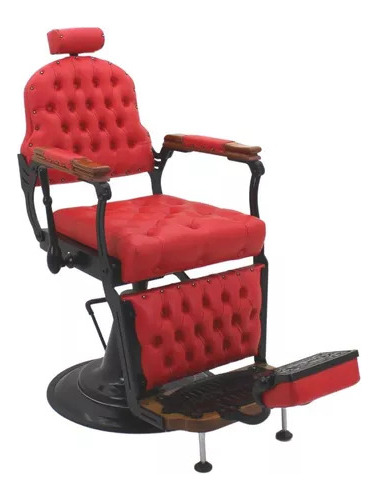 Cadeira Barbeiro Cabelereiro - ( Turim Black Alta Qualidade)