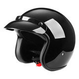 Casco Moto Abierto 3/4 Roda Vintage Cafe Racer Certificado