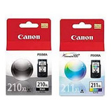 Cartuchos Canon Kit X2 210xl Negro+211xl Color Originales