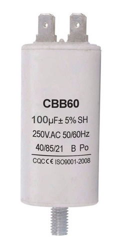 Capacitor D Trabajo 100uf 250v Condensador 100mfd 250v Cbb60