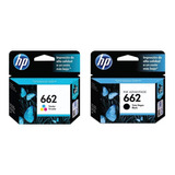 Hp 662 Negro + 662 Tricolor Original 1515 2515 Combo Full