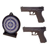 Set Pistola Glock 17 Vigor Airsoft X 2 + Blanco + Balines