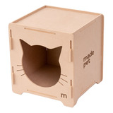 Nicho Para Gato Mdf Cru Playgroud Com Carpete Arranhador