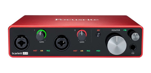 Placa Usb Focusrite Scarlett 4i4 Studio 3ra Generación