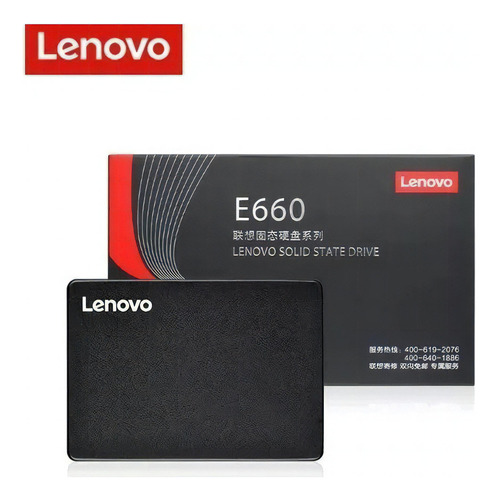 Lenovo E660 Sata 2.5 3d Nand Ssd De 1 Tb, Color Negro