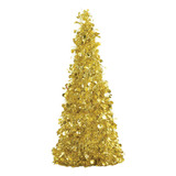 Arbol Arbolito Navideño Navidad 25cm Color Dorado