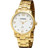 Relógio Feminino Mondaine Dourado 99365lpmvde1 Cor Do Fundo Branco