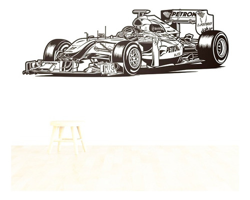 Vinilo Adhesivo Decorativo Sticker Pared Formula 1 160x53cms