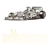 Vinilo Adhesivo Decorativo Sticker Pared Formula 1 160x53cms