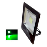 Reflector Led 50w Exterior Interior Luz Verde Ip65