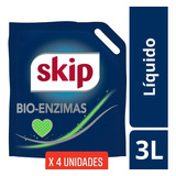 Jabón Líquido Para Ropa Skip Con Bio Enzimas Doypack 3litros