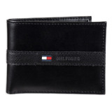 Cartera Tommy Hilfiger De Piel Para Hombre, Fina Y Elegante,