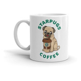 Taza De Mascota Perro Pug Café  Personalizada