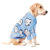 Sueter Para Perro Mascotas Tejido Suave Dif Tallas 1381 Color Azul M