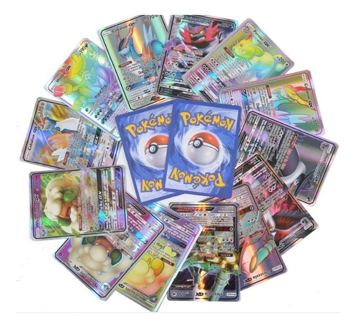 Tarjetas Pokémon Carta X 50 Und Surtidas Holograficas 