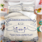 Juego De Ropa De Cama Cinnamoroll Con Dibujos Animados Doble