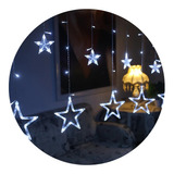 Cascata Led Estrelas Decoração 8 Funções