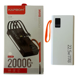 Power Bank 20.000mah Carregador Portátil Rápido Com Display