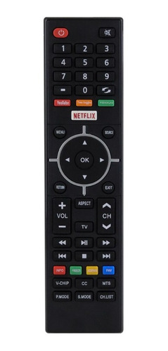 Control Remoto Compatible Con Alux Smart Tv Netflix Directo