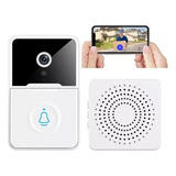 Campainha Interfone Inteligente Camera E Audio Wi-fi Sem Fio