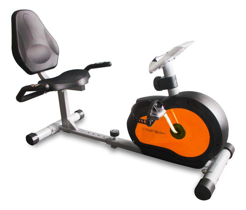 Bicicleta Fija Ran 201 Horizontal Recumbent Gris-naranja