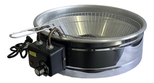 Fritadeira Elétrica Inox Tacho 110v Ou 220v 4l C/ Termostato