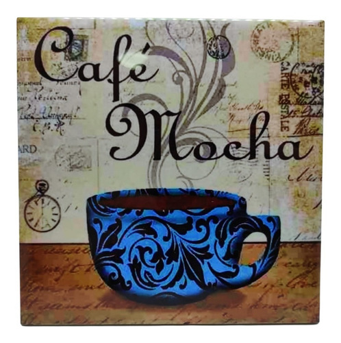 - Cantinho Café Azulejo Personalizado Para Decoração 15x15