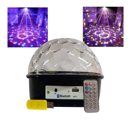 Bola Led Bluetooth Audioritmica Usb Luces Led Dj +pendrive